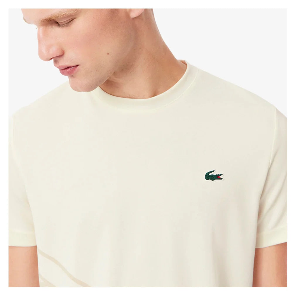 Men`s Grigor Dimitrov On Court Players Technical Tennis Top Lapland Apparel Lacoste