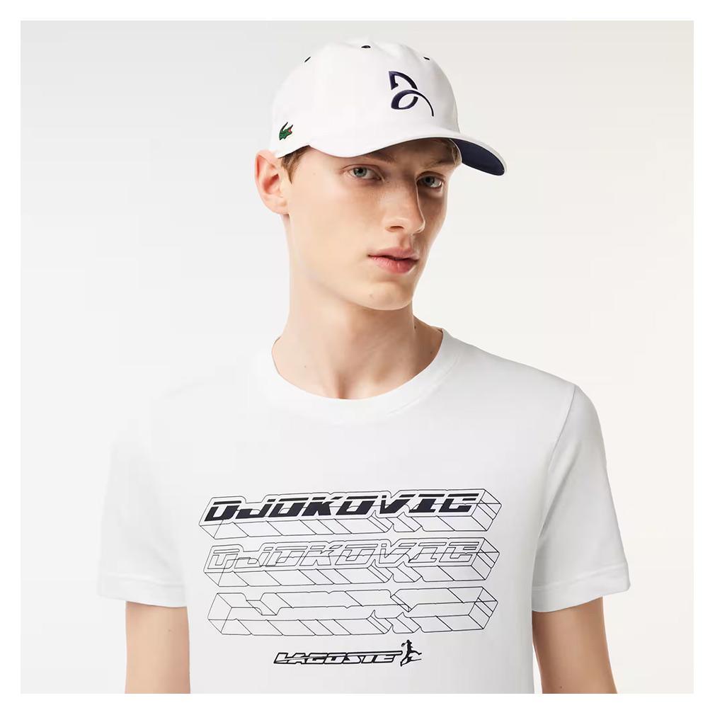 Men's Novak Djokovic Tennis T-Shirt/Cap Bundle Apparel Lacoste