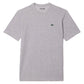 Men`s Core Poly/Cotton Classic Tennis Top Silver Grey Chine Apparel Lacoste