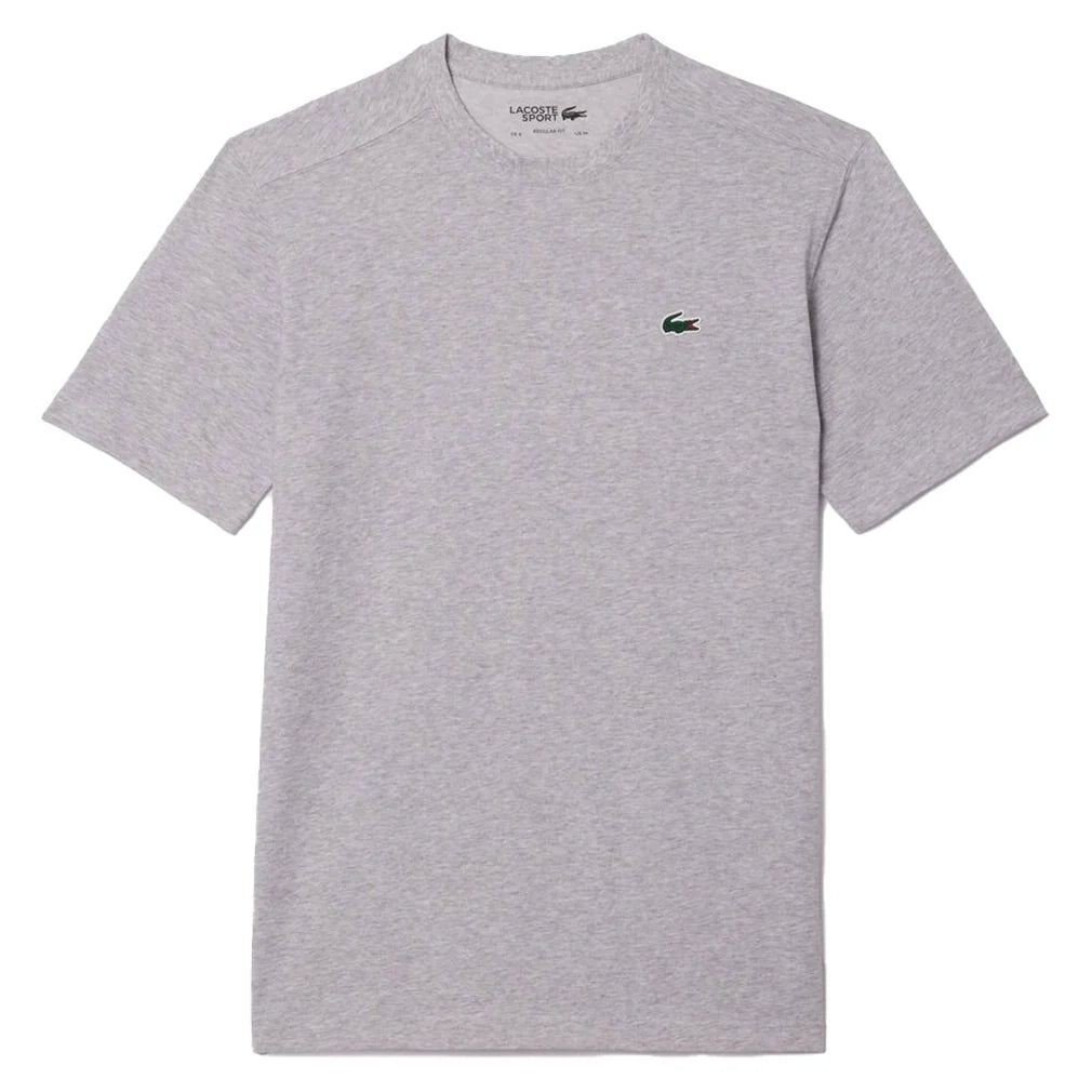 Men`s Core Poly/Cotton Classic Tennis Top Silver Grey Chine Apparel Lacoste