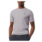 Men`s Core Poly/Cotton Classic Tennis Top Silver Grey Chine Apparel Lacoste