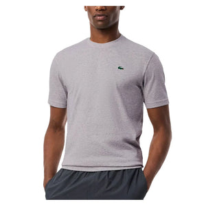 Men`s Core Poly/Cotton Classic Tennis Top Silver Grey Chine Apparel Lacoste