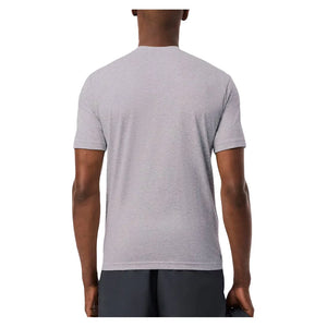 Men`s Core Poly/Cotton Classic Tennis Top Silver Grey Chine Apparel Lacoste