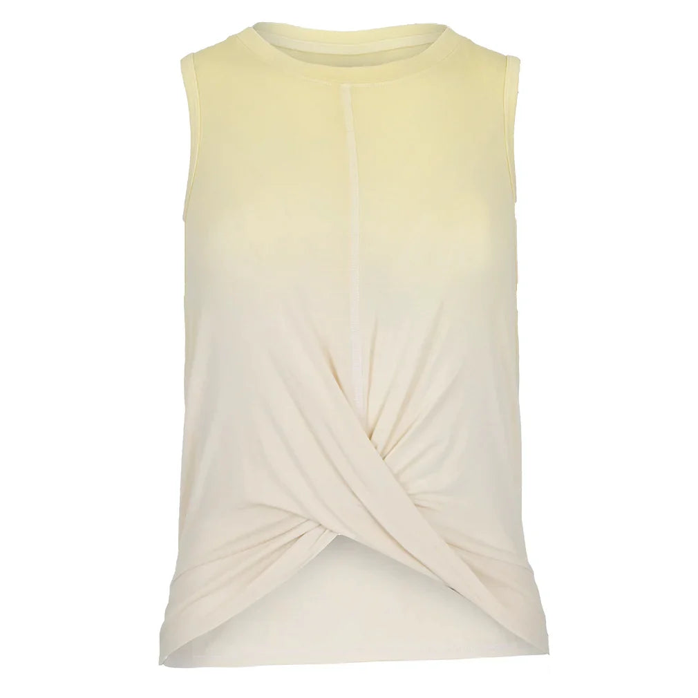 Women`s Ombre Twist Front Tennis Tank Apparel Thrive Societe