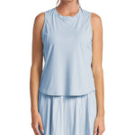 Women`s Performance Tennis Tank Bay Blue Apparel Thrive Societe