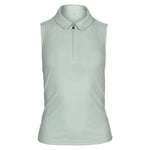 Women`s Shirred Zip Polo Tennis Tank Apparel Thrive Societe