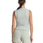 Women`s Shirred Zip Polo Tennis Tank Apparel Thrive Societe