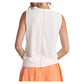 Women`s Contrast Stitch Muscle Tennis Tank White Apparel Thrive Societe
