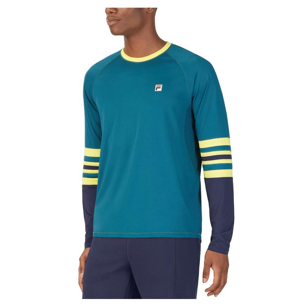 Men`s Heritage Long Sleeve Tennis Crew Apparel Fila
