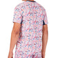 Men's Solar Power Printed V-Neck Tennis Crew Splash Power and Fila Navy Apparel Fila