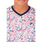 Men's Solar Power Printed V-Neck Tennis Crew Splash Power and Fila Navy Apparel Fila