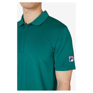 Men's Short Sleeve Tennis Polo Malachite Apparel Fila