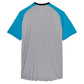 Men's Back Spin Short Sleeve Mesh Tennis Crew Hawaiian Ocean and Silver Sconce Apparel Fila