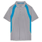 Men's Back Spin Short Sleeve Tennis Polo Silver Sconce and Hawaiian Ocean Apparel Fila