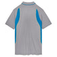 Men's Back Spin Short Sleeve Tennis Polo Silver Sconce and Hawaiian Ocean Apparel Fila