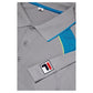 Men's Back Spin Short Sleeve Tennis Polo Silver Sconce and Hawaiian Ocean Apparel Fila