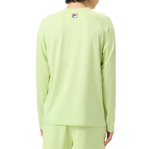 Men`s Tennis Essentials Long Sleeve UV Blocker Shadow Lime Apparel Fila