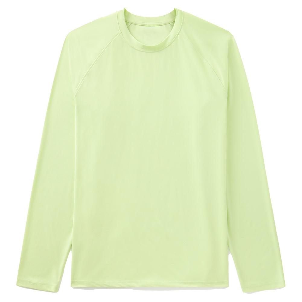 Men`s Tennis Essentials Long Sleeve UV Blocker Shadow Lime Apparel Fila