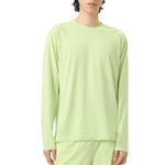 Men`s Tennis Essentials Long Sleeve UV Blocker Shadow Lime Apparel Fila
