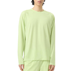 Men`s Tennis Essentials Long Sleeve UV Blocker Shadow Lime Apparel Fila