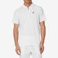 Men's Short Sleeve Zip Tennis Polo White Apparel Fila