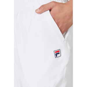 Men's Woven Court Tennis Track Pant White Apparel Fila