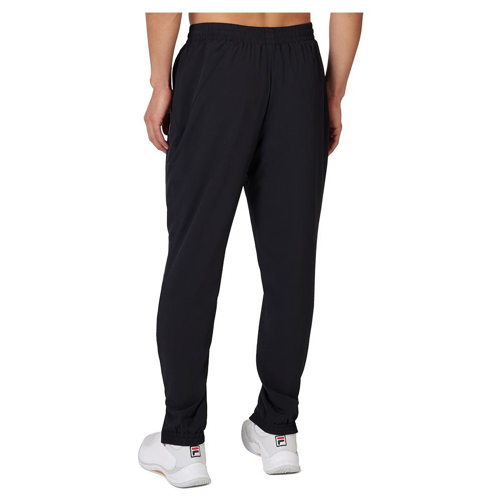Men's Woven Court Tennis Track Pant Black Apparel Fila