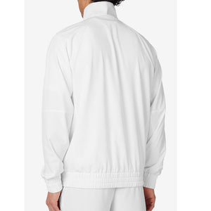 Men's Woven Court Tennis Track Jacket White Apparel Fila