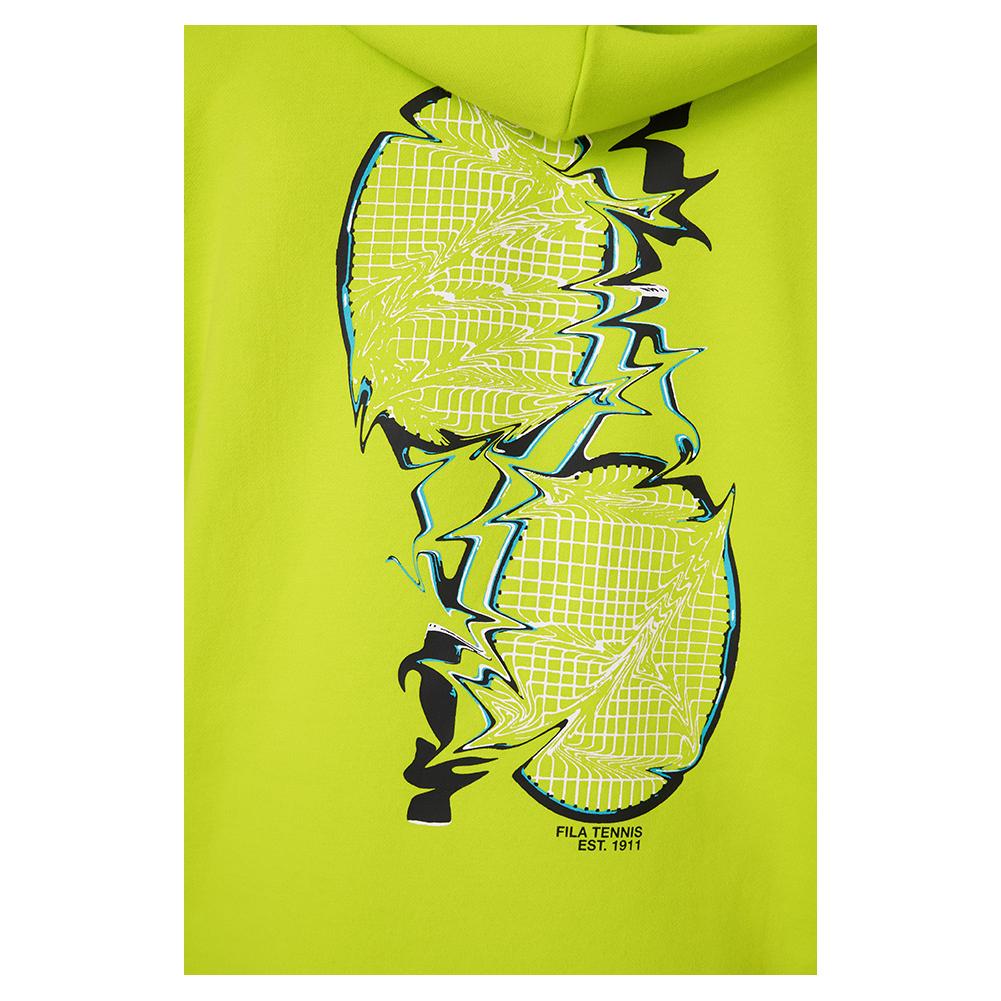 Men's Electric Drizzle Tennis Hoodie Cyber Lime Apparel Fila