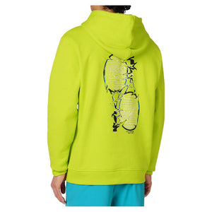 Men`s Long Sleeve Tennis Hoodie Rainforest and Shadow Lime Apparel Fila
