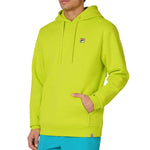 Men`s Long Sleeve Tennis Hoodie Rainforest and Shadow Lime Apparel Fila