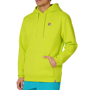 Men`s Long Sleeve Tennis Hoodie Rainforest and Shadow Lime Apparel Fila
