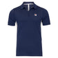 Mens Performance Iconic Settanta Tennis Polo Navy and Angora Apparel Fila