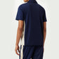 Mens Performance Iconic Settanta Tennis Polo Navy and Angora Apparel Fila