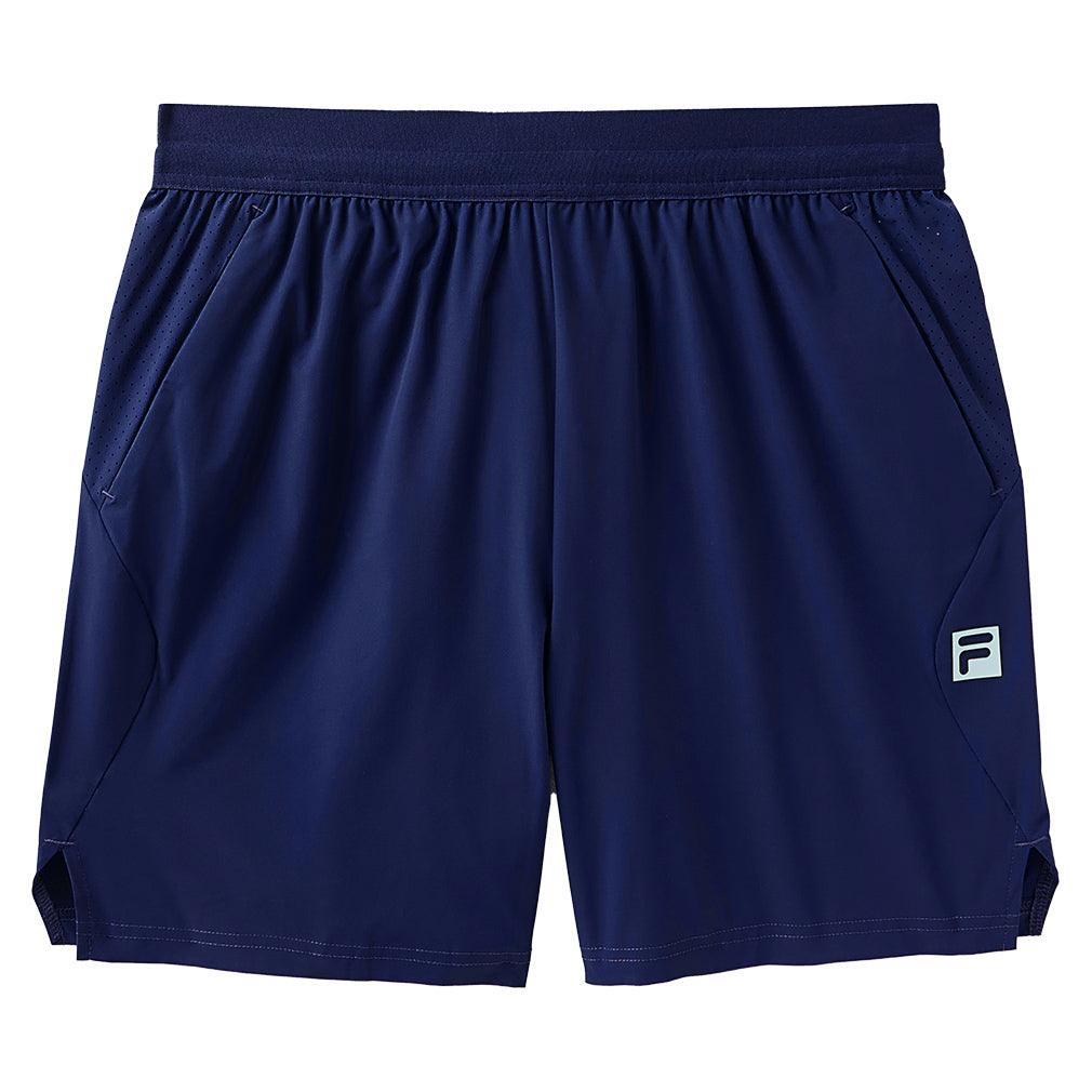 Men`s Center Court Ace Swift Tennis Short Navy and Skyway Apparel Fila