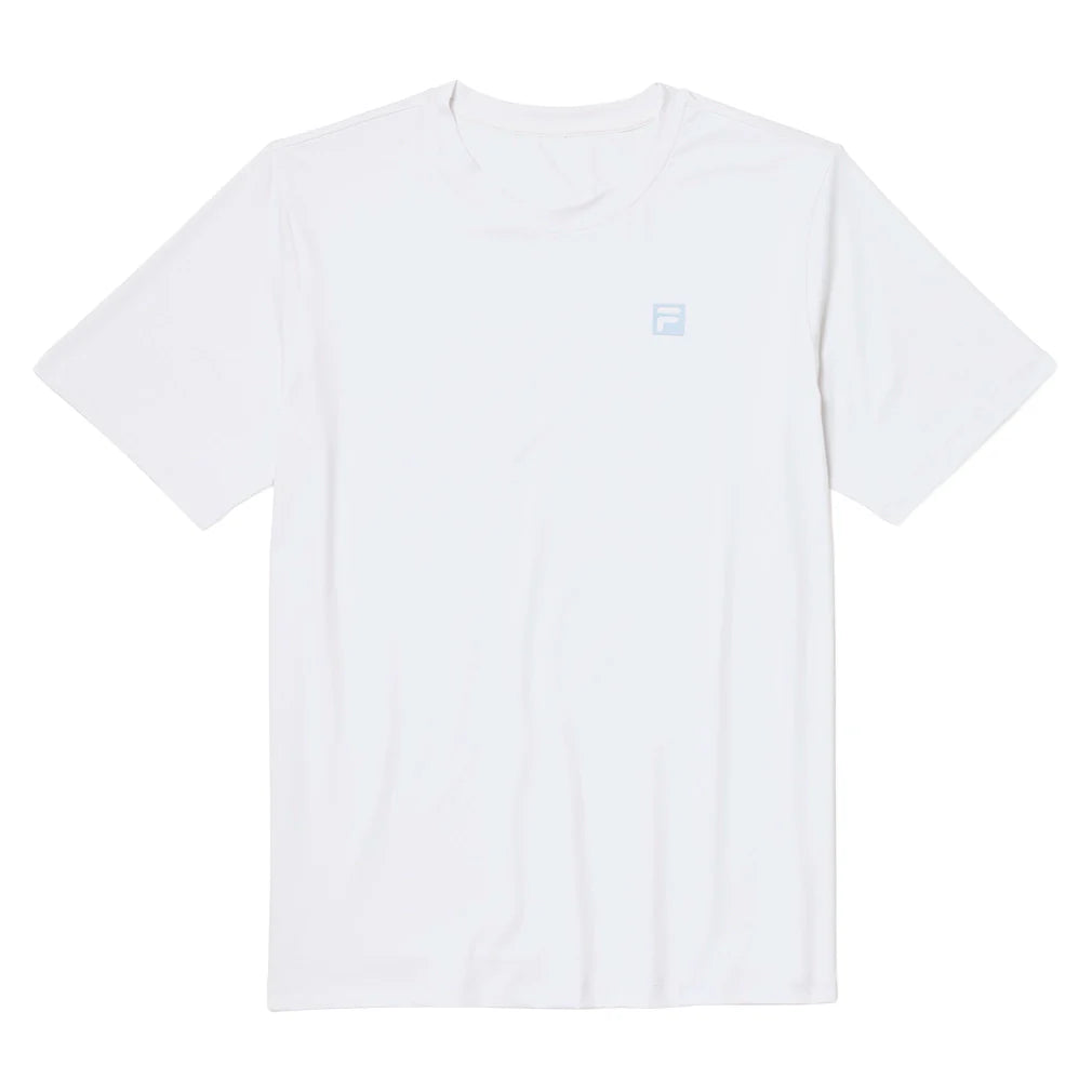 Men`s Volley Solid Core Tennis Top White Apparel Fila