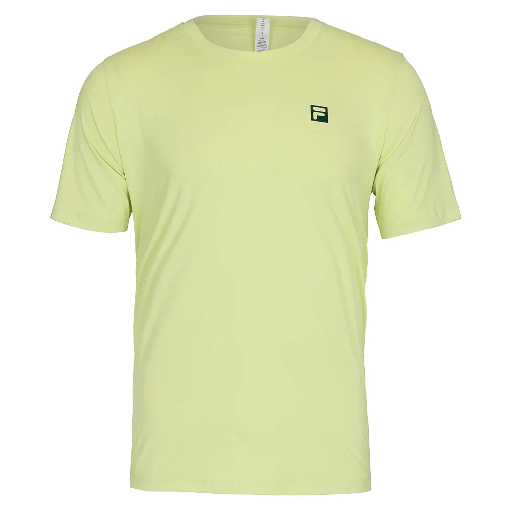 Men`s Volley Core Tennis Top Shadow Lime Apparel Fila