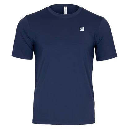 Men`s Volley Solid Core Tennis Top Navy Apparel Fila