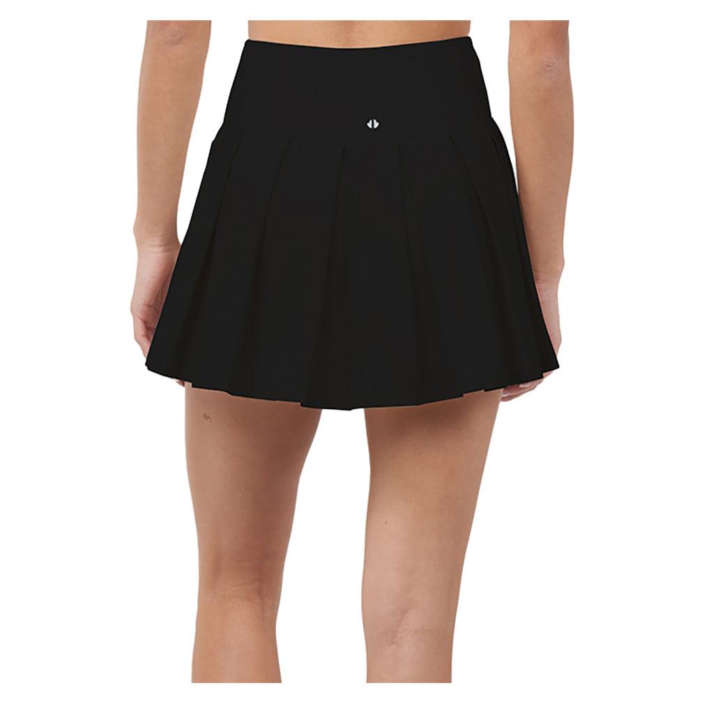 Women`s Endure Piped Pleated Tennis Skort Black Apparel Thrive Societe