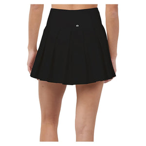 Women`s Endure Piped Pleated Tennis Skort Black Apparel Thrive Societe