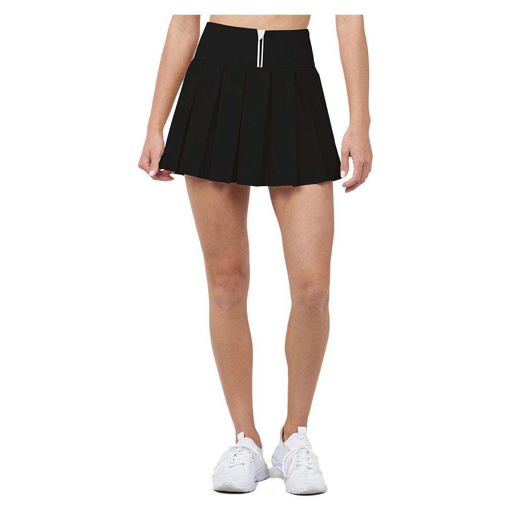 Women`s Endure Piped Pleated Tennis Skort Black Apparel Thrive Societe