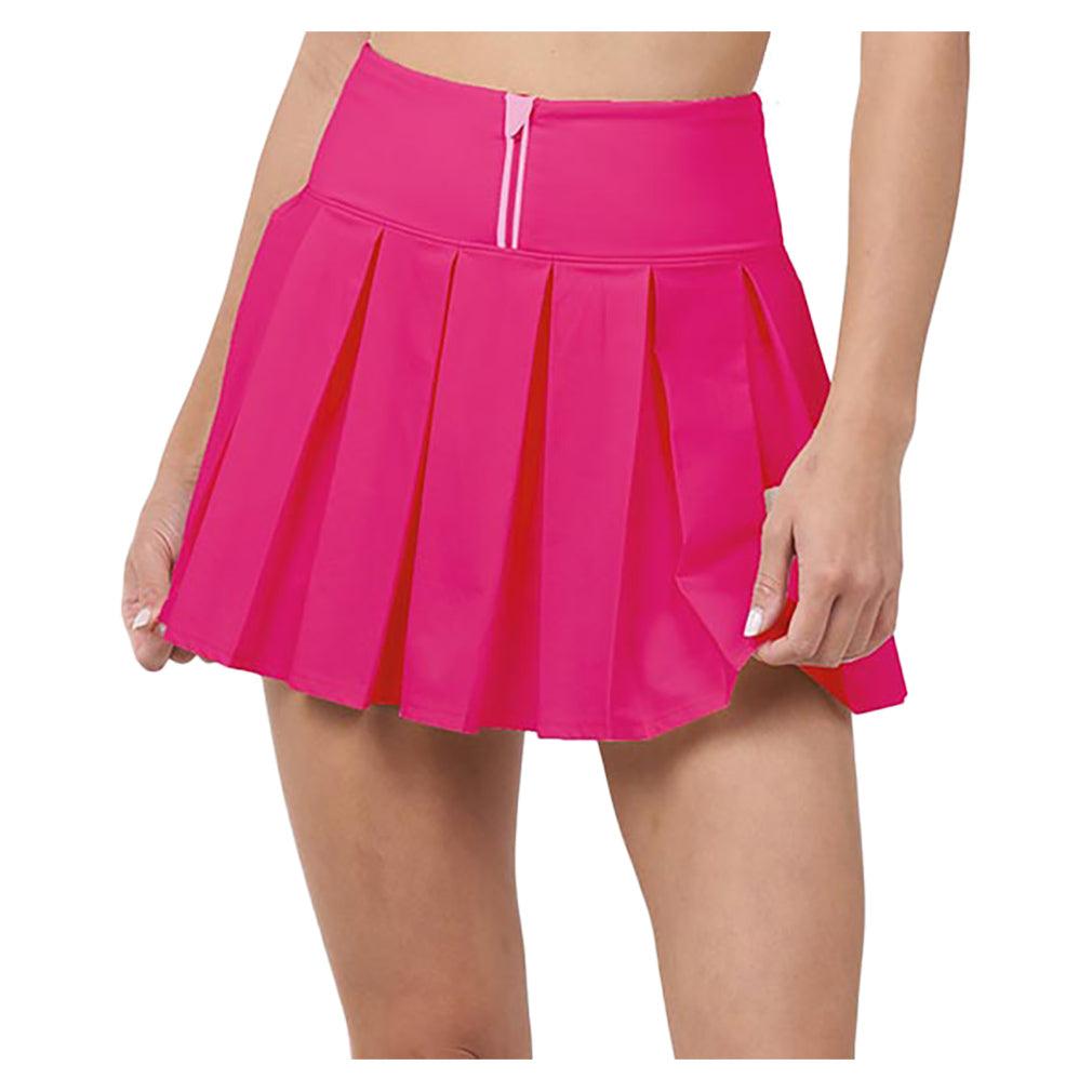 Women`s Endure Piped Pleated Tennis Skort Dragon Fruit and Azalea Apparel Thrive Societe