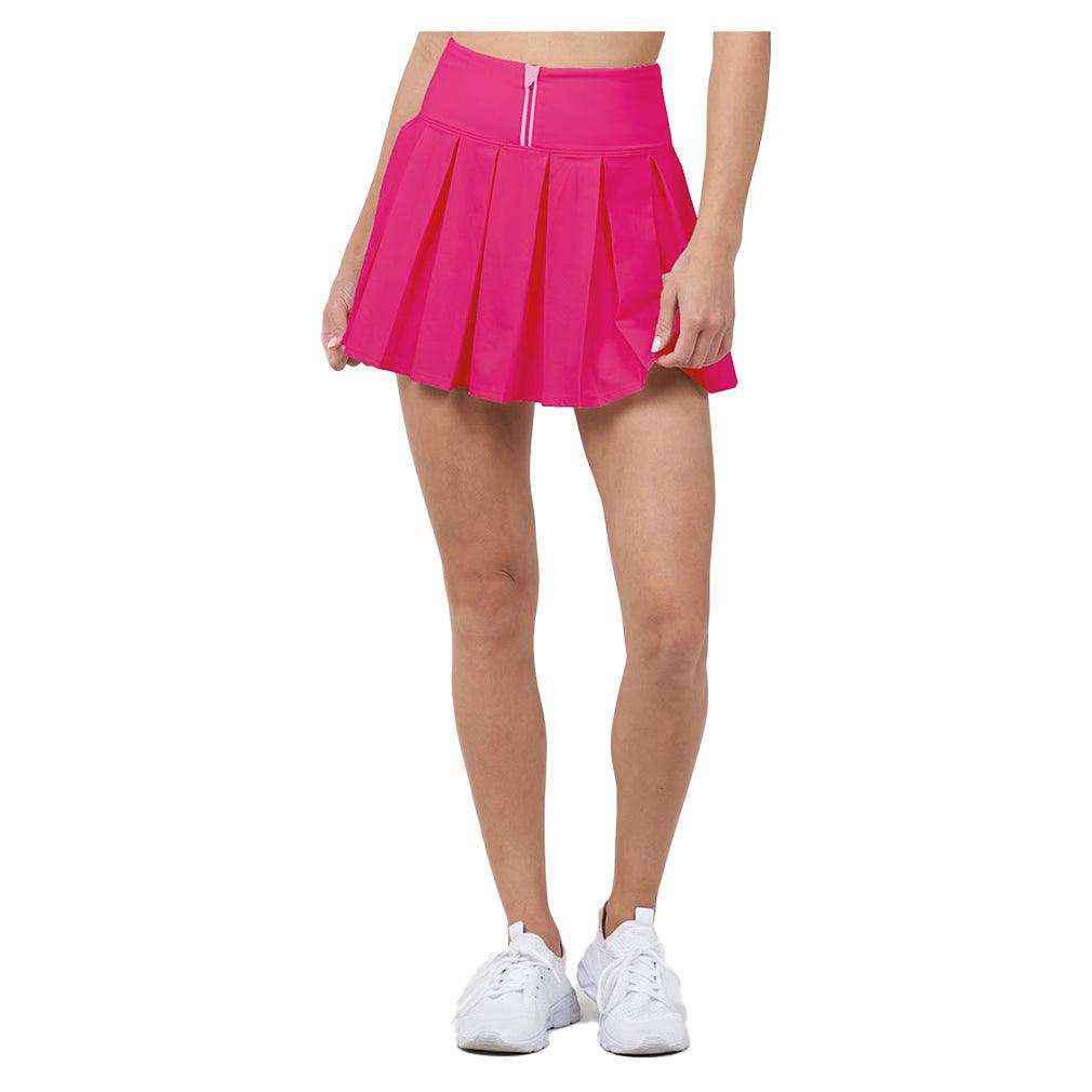 Women`s Endure Piped Pleated Tennis Skort Dragon Fruit and Azalea Apparel Thrive Societe