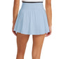 Women`s 14.5 inch Pleated Tennis Skort Bay Blue Apparel Thrive Societe