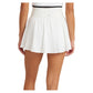 Women`s 14.5 inch Pleated Tennis Skort White Apparel Thrive Societe