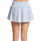 Women`s Smocked Waist Tiered Tennis Skort Apparel Thrive Societe