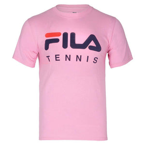 Mens Fila Tennis Tee Pink Apparel Fila