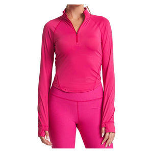 Women`s Zip Performance Long Sleeve Tennis Top Apparel Thrive Societe