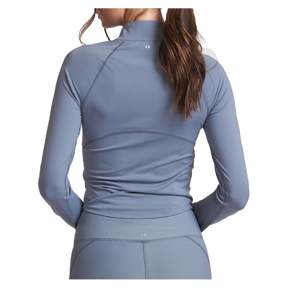 Women`s Zip Performance Long Sleeve Tennis Top Apparel Thrive Societe