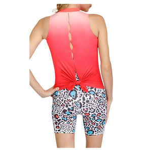 Women's Mencia Hi-Lo Tennis Tank Sun-Up Ombre Apparel Tail